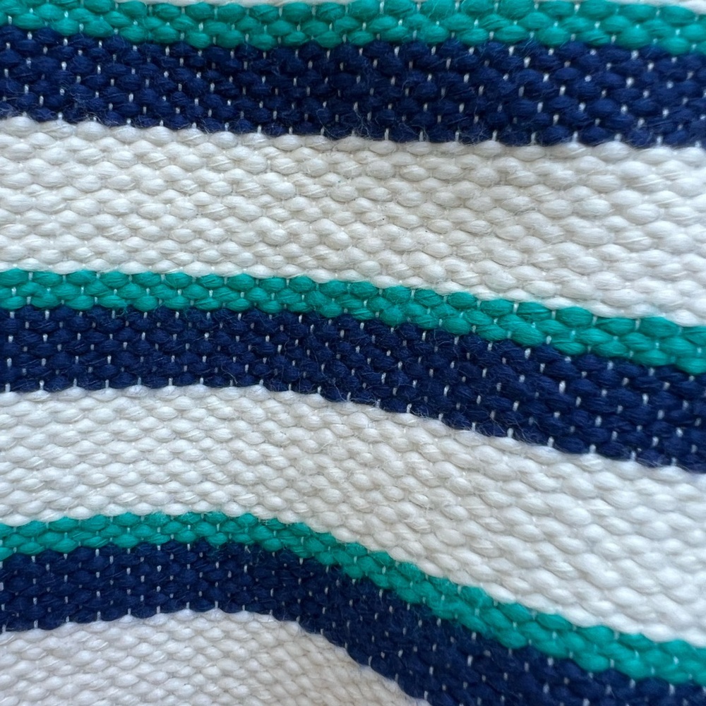 TALBOTS Tweed White Navy Jade Green Stripe Blazer Women’s 2P NWT NEW - Picture 8 of 16